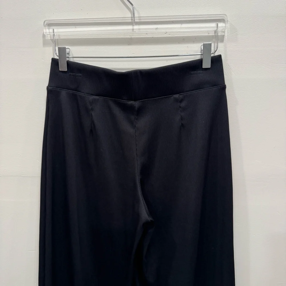Nike Ribbed Black Wide Flare Leg Pants Medium
